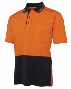 Hi Vis Cotton Polo, Short Sleeved